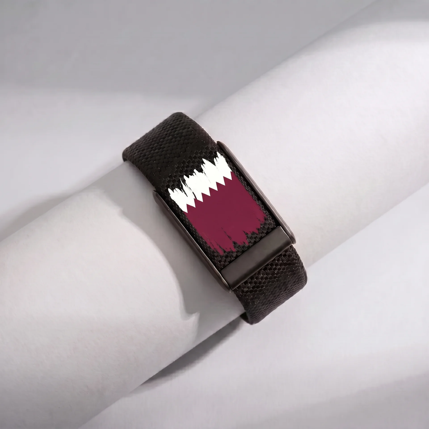 Qatar flag black